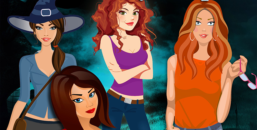 Girls FB cover Tegan Maher's Wild World of Witch Mysteries and Paranormal Fiction