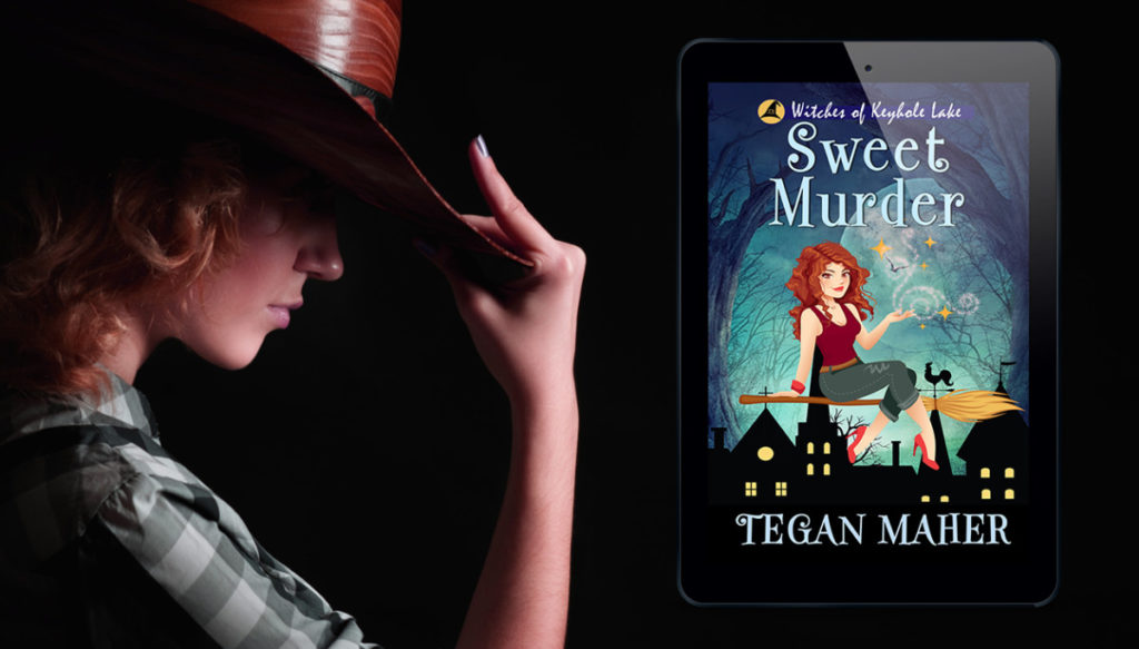 Sweet ad cowgirl Sweet Murder, Book 1 in Tegan Maher's Witches of Keyhole Lake Series - Contest Post!