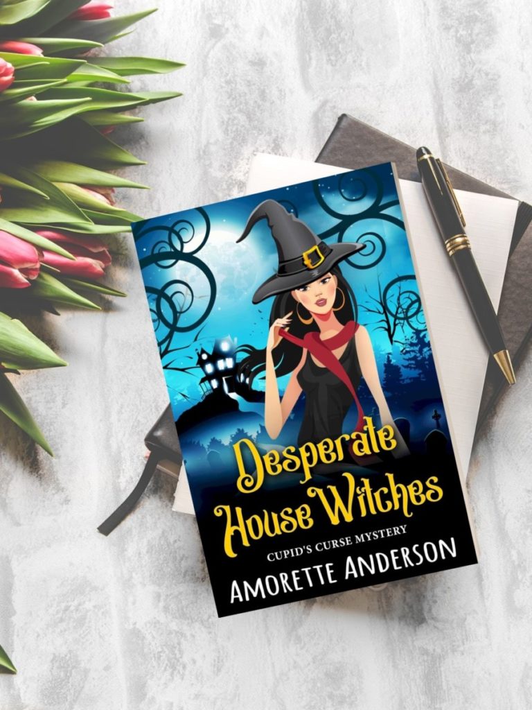 desperate house witches book stack