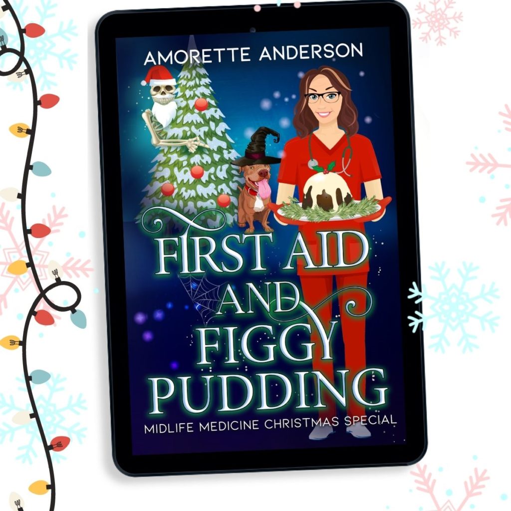 First aid and figgy pudding graphic 1 New Christmas Cozy: First Aid and Figgy Pudding
